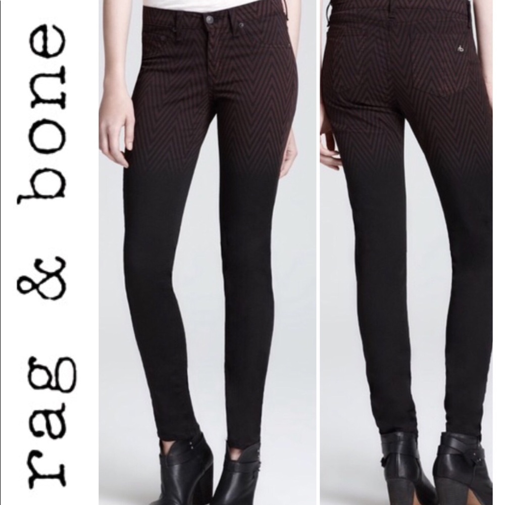 Rag & bone, Chevron ombre jeggings.